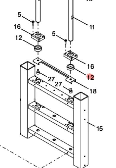  KLW-M372J-00 COLLAR,LOWER YAMAHA YSM20R